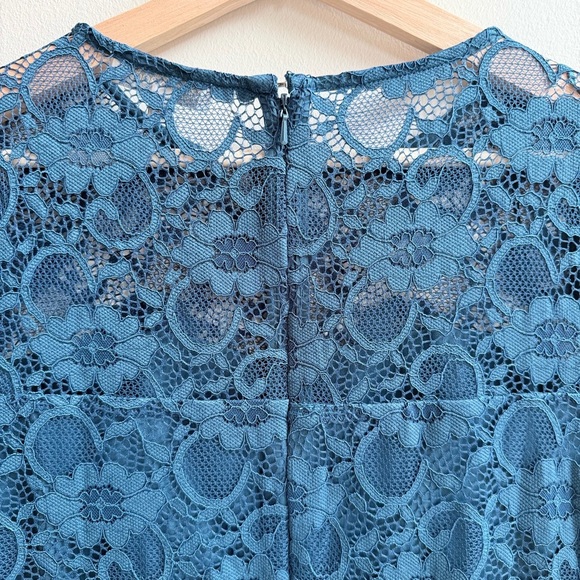 John Rocha Emerald Blue Lace Knee Length Dress - Picture 13 of 16